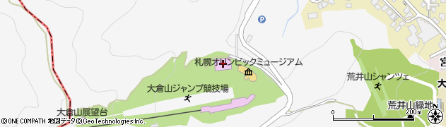 大倉山ジャンプ競技場　総合案内所周辺の地図
