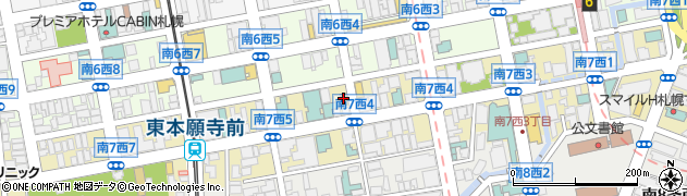 ローソン札幌南７条西五丁目店周辺の地図
