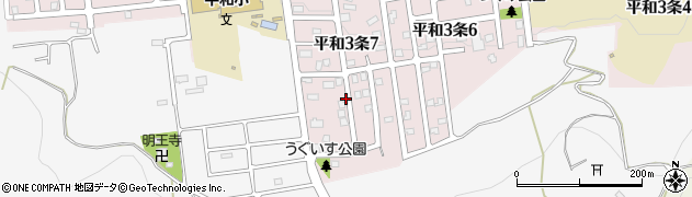 北海道札幌市西区平和３条7丁目周辺の地図
