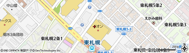 ぴよちゃんクリーニングエースランドリーグループエース　イオン東札幌店周辺の地図