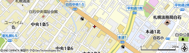 ニッポンレンタカー白石営業所周辺の地図