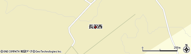 北海道仁木町（余市郡）長沢西周辺の地図