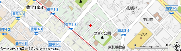 北海道札幌市白石区菊水１条周辺の地図