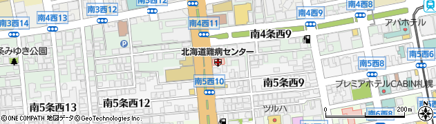 北海道難病連 札幌営業所周辺の地図