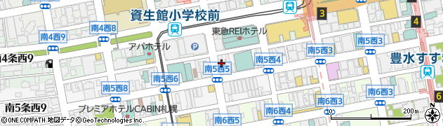 横浜家系らーめん三元 すすきの店周辺の地図
