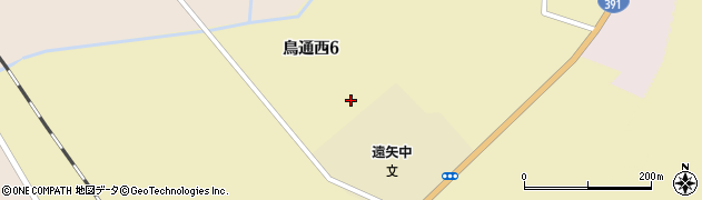 北海道釧路町（釧路郡）鳥通西周辺の地図