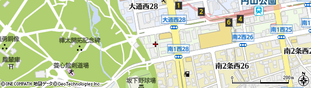 北海道札幌市中央区南１条西28丁目周辺の地図