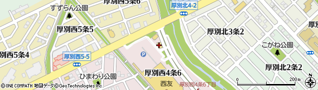 ｉ・ＢＯＯＫ西友厚別店周辺の地図