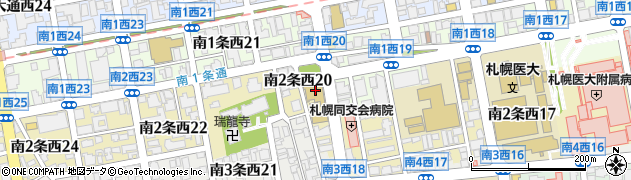北海道美容業生活衛生同業組合周辺の地図