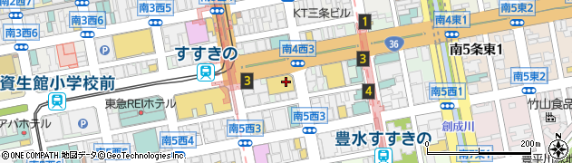 和食×ビストロ あずましや すすきの店周辺の地図