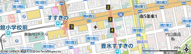 ジュリアナ札幌周辺の地図