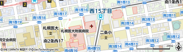 NTT東日本札幌病院周辺の地図