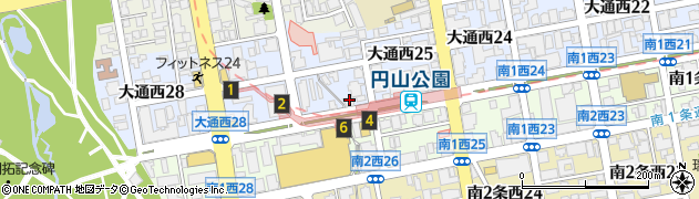 在札幌カナダ名誉領事館周辺の地図