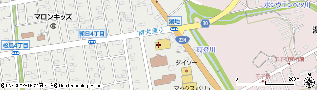 サツドラ　栗山・朝日店周辺の地図