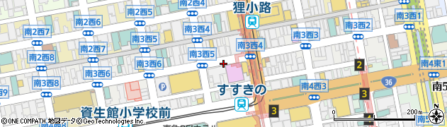 牛たん焼き 仙台辺見 札幌ポールタウン店周辺の地図