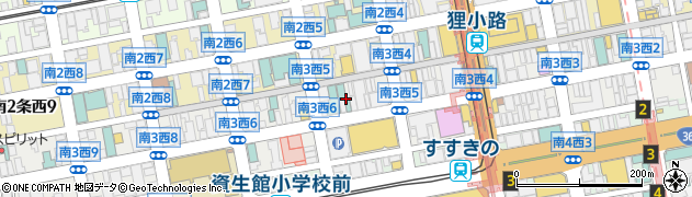 ホテルビスタ札幌　大通周辺の地図