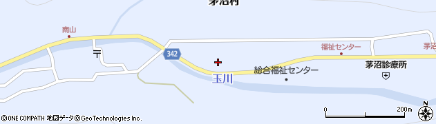 北海道泊村（古宇郡）茅沼村（玉の川）周辺の地図