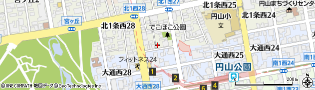 TAKU円山周辺の地図