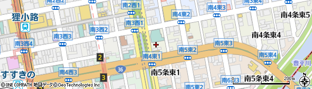 北海道札幌市中央区南４条東1丁目周辺の地図