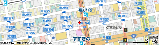ダイス　札幌狸小路本店周辺の地図