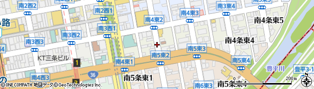 北海道札幌市中央区南４条東2丁目周辺の地図