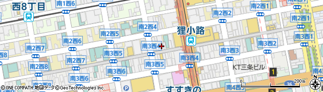 株式会社富士メガネ　狸小路本店周辺の地図