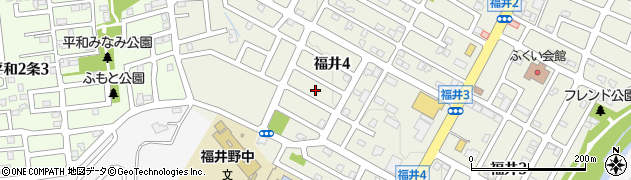 北海道札幌市西区福井4丁目10周辺の地図