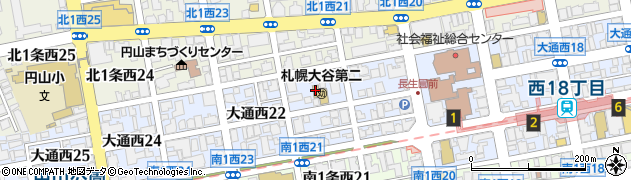 北海道札幌市中央区大通西21丁目3周辺の地図