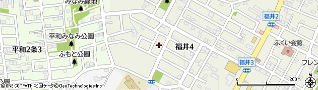 北海道札幌市西区福井4丁目22周辺の地図