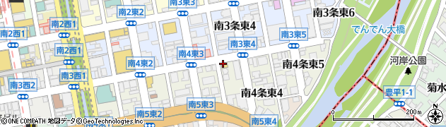 セブンイレブン札幌南４条東店周辺の地図