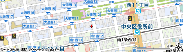 北海道札幌市中央区大通西13丁目4周辺の地図