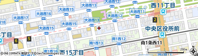 北海道札幌市中央区大通西13丁目4-108周辺の地図