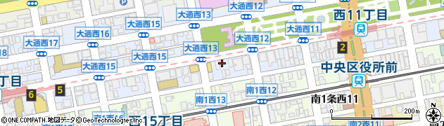 北海道札幌市中央区大通西13丁目4-106周辺の地図