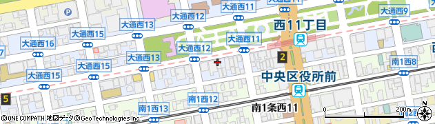 札幌保護観察所　犯罪被害相談周辺の地図