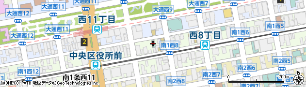 アパホテル札幌大通公園周辺の地図