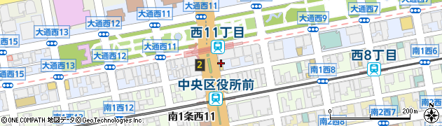 國竹タオル札幌店周辺の地図