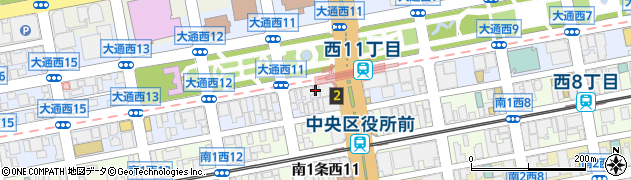 政府刊行物　札幌サービスステーション周辺の地図