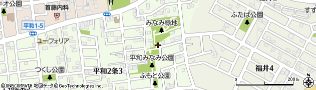 北海道札幌市西区平和２条2丁目周辺の地図