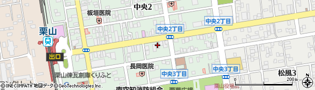 北海道銀行栗山支店 ＡＴＭ周辺の地図