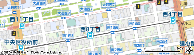株式会社アンビックス　札幌クラッセホテル周辺の地図