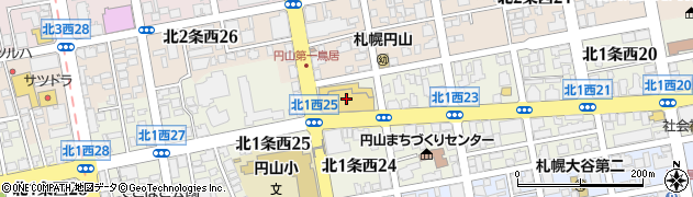 ツルハドラッグ円山店周辺の地図