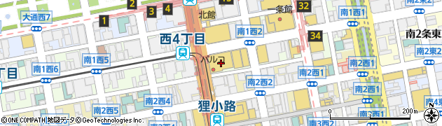 スターバックスコーヒー 札幌パルコ店周辺の地図