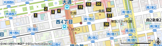 フォンテーヌ株式会社　三越札幌店周辺の地図