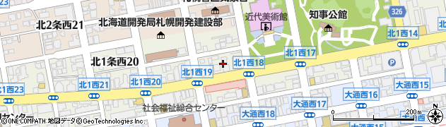 北海道札幌市中央区北１条西18丁目周辺の地図
