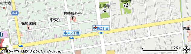 ココカラファイン薬局栗山店周辺の地図