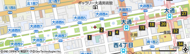 北海道札幌市中央区大通西5丁目周辺の地図