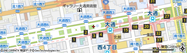 北海道銀行　ローンプラザ大通周辺の地図
