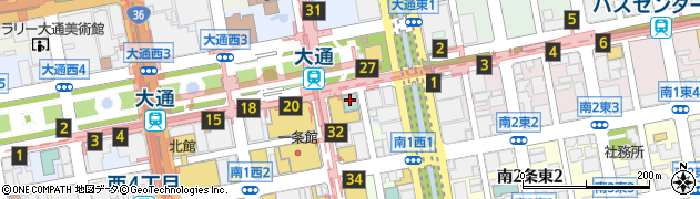 北海道札幌市中央区大通西1丁目12周辺の地図