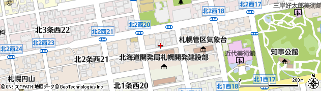 北海道札幌市中央区北２条西19丁目周辺の地図