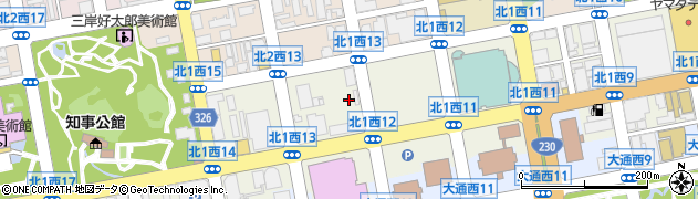 北海道札幌市中央区北１条西13丁目1周辺の地図